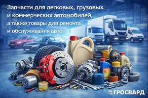 Запчасти для легковых, грузовых и коммерческих автомобилей, а также товары для ремонта и обслуживания автотранспорта